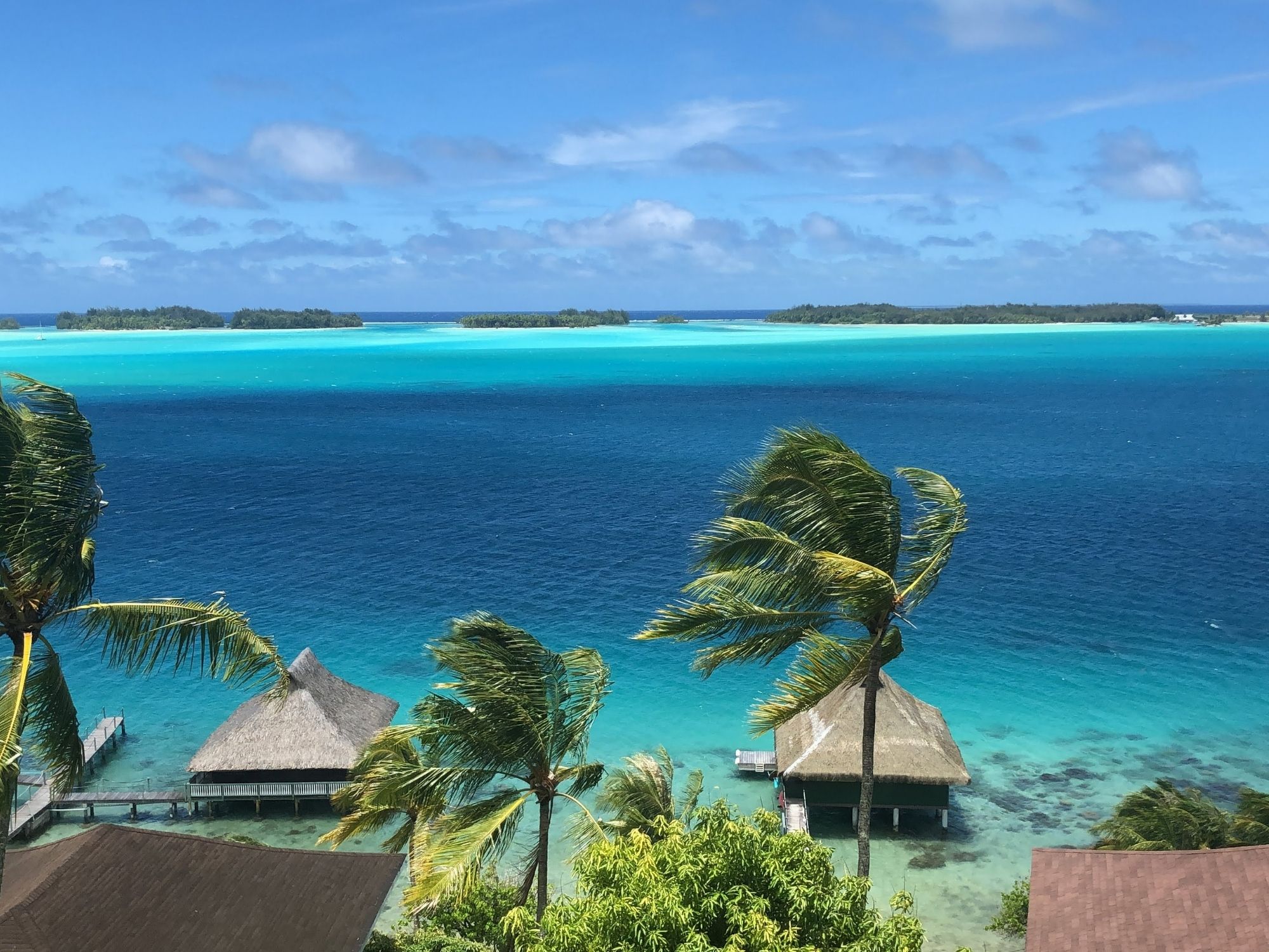 Bora Bora Aussicht Lagune